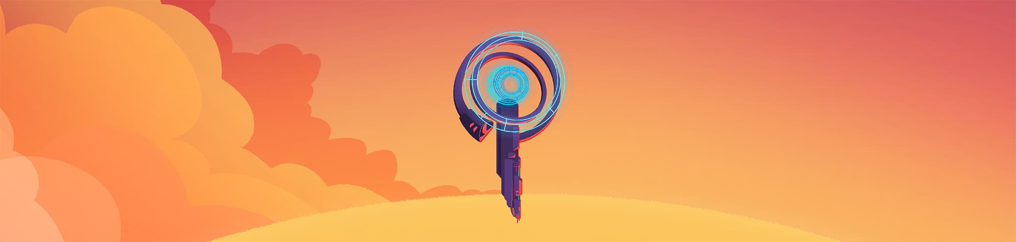 Space station hovering in Space